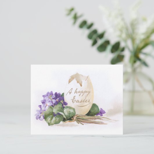  paaseieren en -vizieren feestdagenkaart (Staand voorkant)