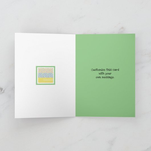 Paaseieren en Wenskaart van de lentevloeren Kaart (Binnen)