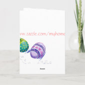 Paaseieren Feestdagen Kaart (Achterkant)