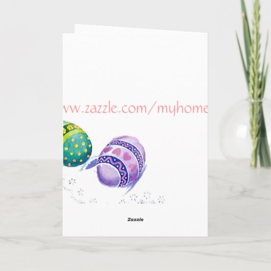 Paaseieren Feestdagen Kaart (Achterkant)
