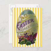  paaseieren feestdagenkaart (Voorkant / Achterkant)