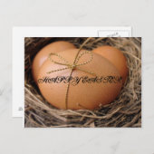 Paaseieren Feestdagenkaart (Voorkant / Achterkant)