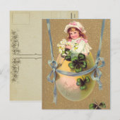  paaseieren feestdagenkaart (Voorkant / Achterkant)