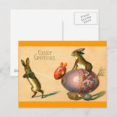Paaseieren Feestdagenkaart (Voorkant / Achterkant)