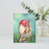 paaseieren feestdagenkaart (Staand voorkant)