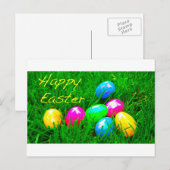 Paaseieren Feestdagenkaart (Voorkant / Achterkant)