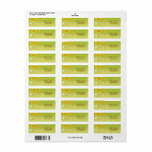 Paaseieren, Forsythia-filiaal Retouradreslabel Etiket (Full Sheet)