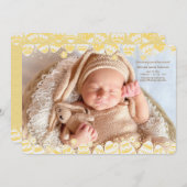 Paaseieren Foto Lijst geboortebekendmaking Kaart (Voorkant / Achterkant)