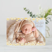 Paaseieren Foto Lijst geboortebekendmaking Kaart (Staand voorkant)