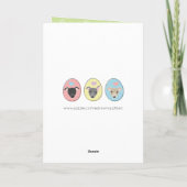 Paaseieren Funny Italy greyhound Cartoon Feestdagen Kaart (Achterkant)