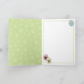 Paaseieren Funny Italy greyhound Cartoon Feestdagen Kaart (Binnen)