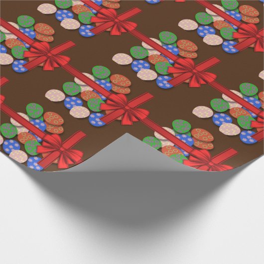 Paaseieren gepatterd cadeaupapier (Hoek)