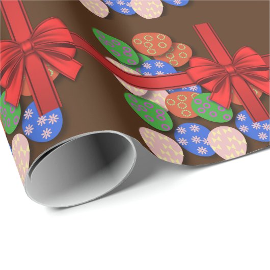 Paaseieren gepatterd cadeaupapier (Rol Hoek)