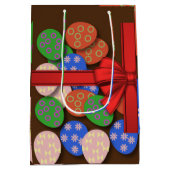 Paaseieren gepatterd medium cadeauzakje (Achterkant)