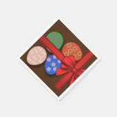 Paaseieren gepatterd servet (Hoek)