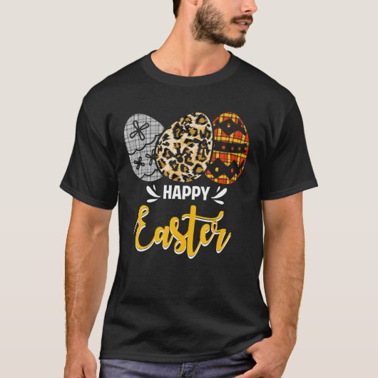 Paaseieren geplakt op Christelijke holiday Pascha T-shirt (Voorkant)