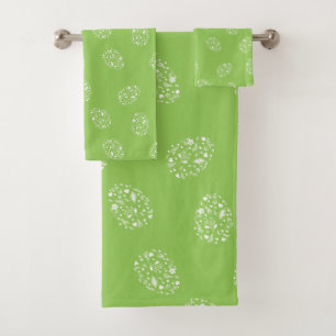 Paaseieren, groen bad handdoek