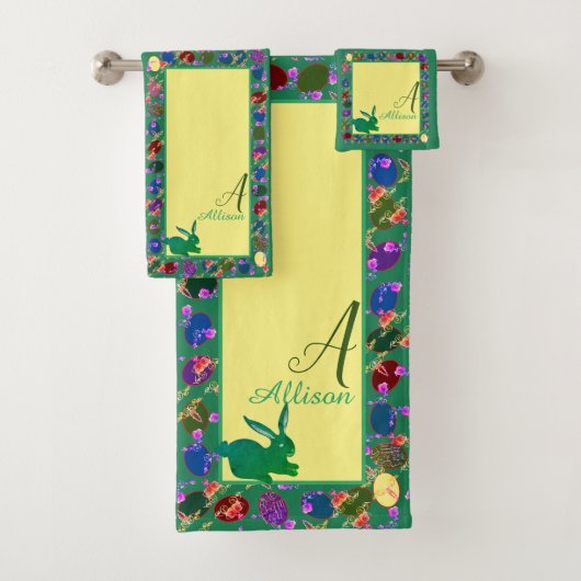 Paaseieren Groen Bad Handdoek (Insitu)