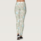 Paaseieren Groen pastelpatroon Leggings (Achterkant)