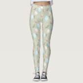 Paaseieren Groen pastelpatroon Leggings (Voorkant)