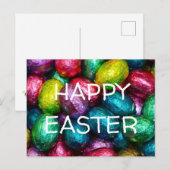 Paaseieren Happy Easter Greeting Feestdagenkaart (Voorkant / Achterkant)