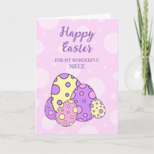 Paaseieren Happy Easter Niece Feestdagen Kaart