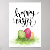 Paaseieren Happy Easter poster (Voorkant)