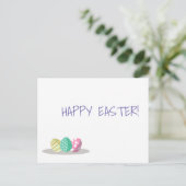 Paaseieren Happy Paast Briefkaart (Staand voorkant)