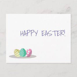 Paaseieren Happy Paast Briefkaart