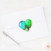 Paaseieren Hart Sticker (Envelop)