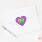 Paaseieren Hart Sticker (Envelop)
