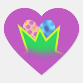 Paaseieren Hart Sticker