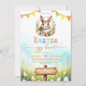 Paaseieren Hunt Brunch Party Kaart (Voorkant)