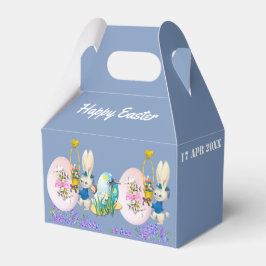 Paaseieren Hunt Bunny Chick Waterverf Floral Kinde Bedankdoosjes