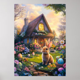 Paaseieren Hunt Bunny Poster