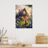 Paaseieren Hunt Bunny Poster (Keuken)