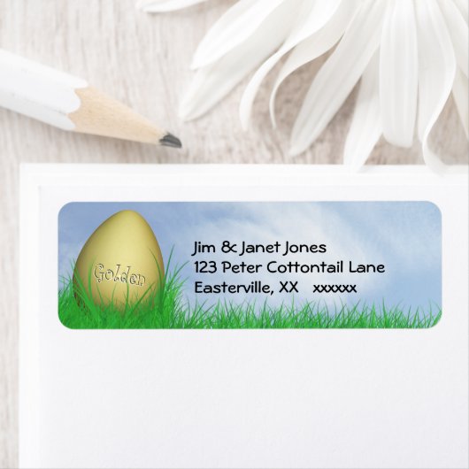 Paaseieren Hunt Golden Egg Etiket (Insitu)