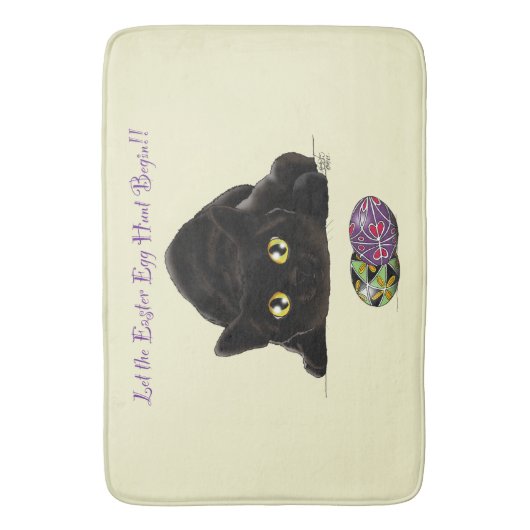 Paaseieren Hunt Kat Grappig Badmat (Voorkant Verticaal)