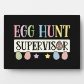 Paaseieren Hunt Supervisor Grappig Familie Pasen Fotoplaat (voorkant)