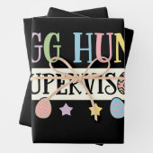 Paaseieren Hunt Supervisor Grappig Familie Pasen Inpakpapier Vel (In situ)