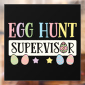 Paaseieren Hunt Supervisor Grappig Familie Pasen Raamsticker (Vel 2)