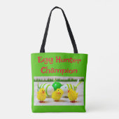 Paaseieren Hunter Champion green Tote Bag (Achterkant)
