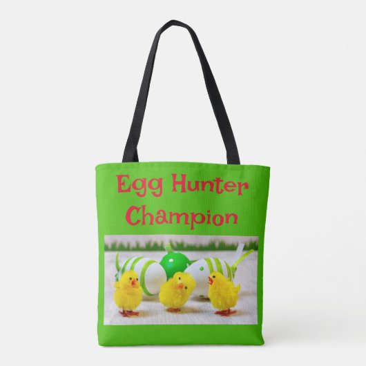 Paaseieren Hunter Champion green Tote Bag (Achterkant)