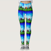 Paaseieren in de rij leggings (Voorkant)