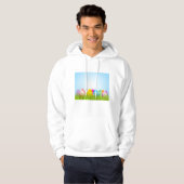 paaseieren in gras Mannen hoodie (Voorkant volledig)