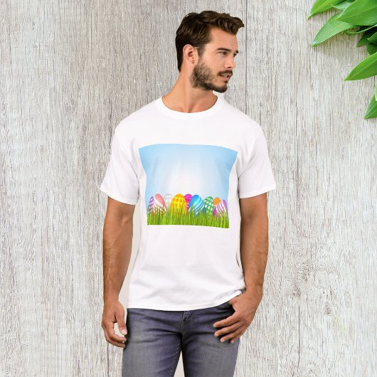 paaseieren in gras Mannen T-shirt