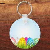 Paaseieren in gras Sleutelhanger (Voorkant)