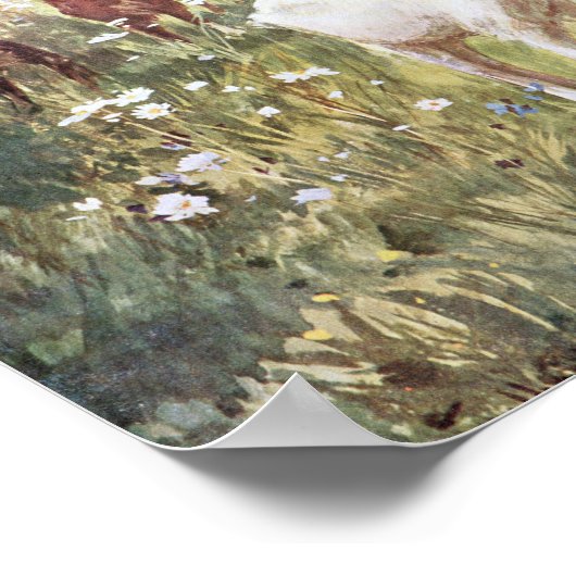 Paaseieren in het land, 1908 poster (Hoek)