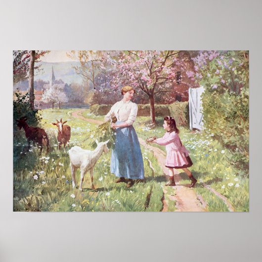 Paaseieren in het land, 1908 poster (Voorkant)