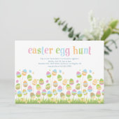 Paaseieren in het park kaart (Staand voorkant)